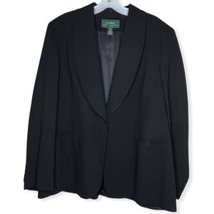 Lauren Ralph Lauren Black Wool Blazer‎